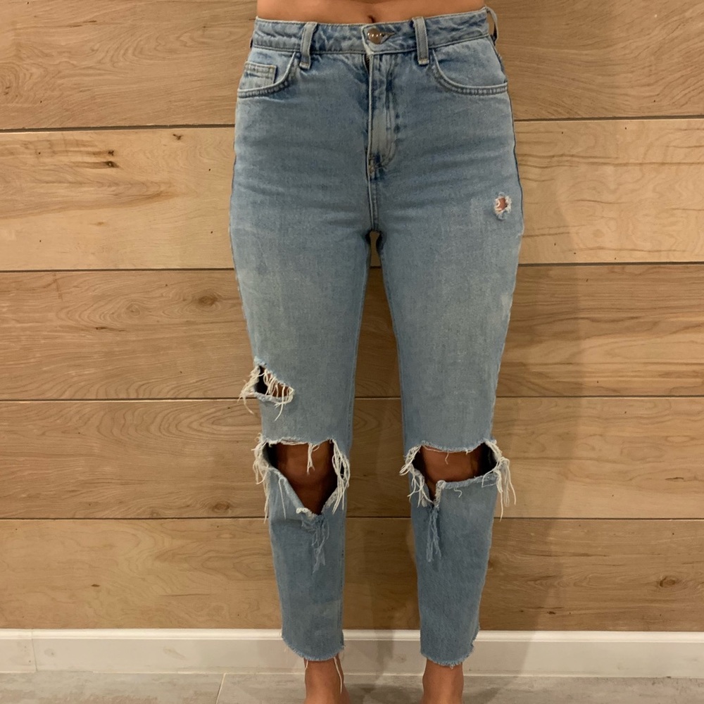 ASOS Ripped Mom Jeans